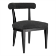 Palla Black Boucle Upholstered Dining Chair