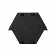 TOV Furniture Lally Prism Velvet & Glass Wall Mirror in Aqua Blue