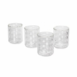 TOV Furniture Waves Transitional Glass Water Glasses in Clear (Set of 4)