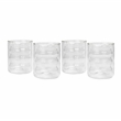 TOV Furniture Waves Transitional Glass Water Glasses in Clear (Set of 4)