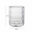 TOV Furniture Waves Transitional Glass Water Glasses in Clear (Set of 4)