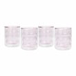 TOV Furniture Waves Transitional Glass Water Glasses in Blush (Set of 4)