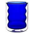 TOV Furniture Waves Transitional Glass Water Glasses in Blue (Set of 4)