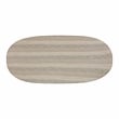 TOV Furniture Indoor/Outdoor Stone Pedestal Dining Table in Stone