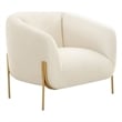 Kandra Cream Velvet Accent Chair