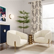 Kandra Cream Shearling Accent Chair