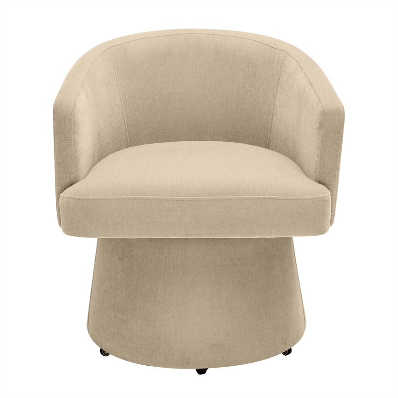 Kristen Taupe Rolling Desk Chair