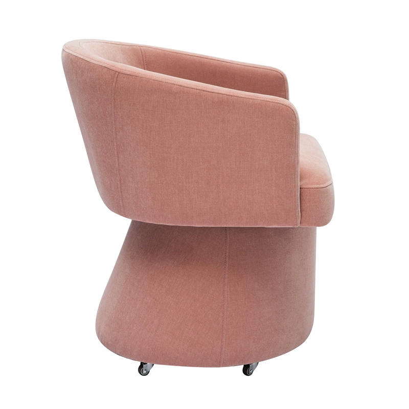 Kristen Pink Rolling Desk Chair