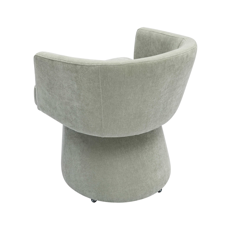 Kristen Light Green Rolling Desk Chair