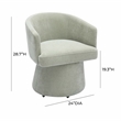 Kristen Light Green Rolling Desk Chair