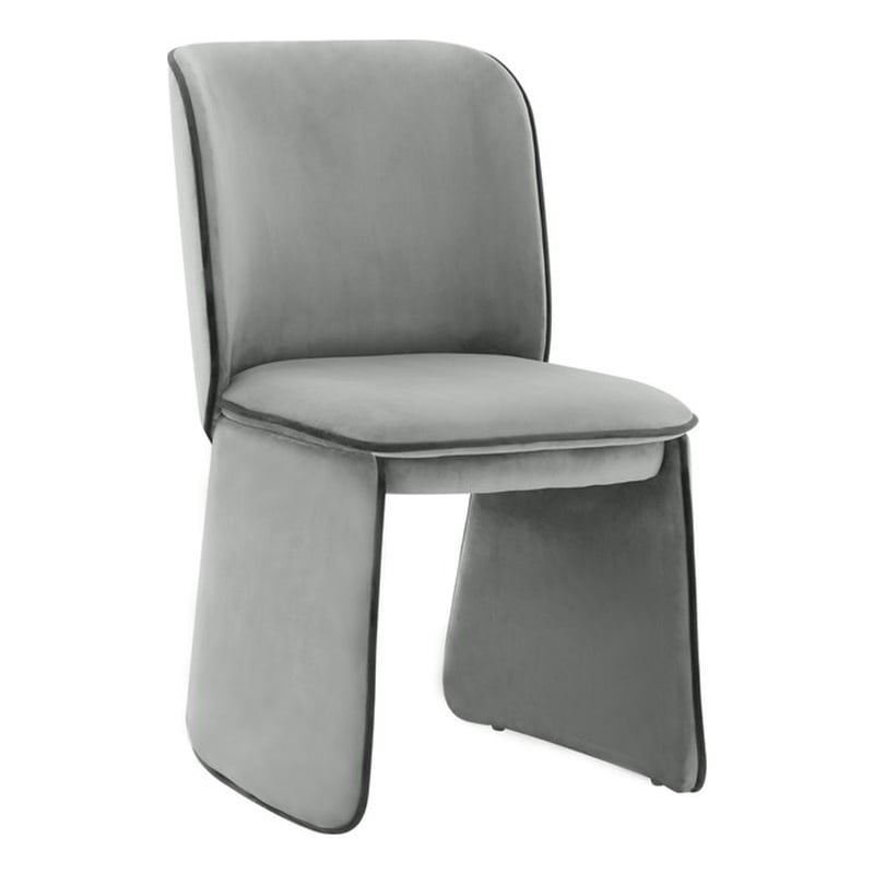 Kinsley Gray Velvet Dining Chair