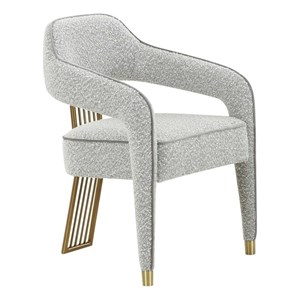 Corralis Speckled Grey Boucle Dining Chair