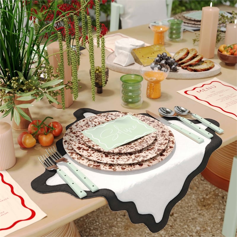 Soline Mint and Stainless Steel Flatware - Set of 5 Pieces