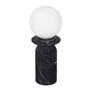 globe onyx black marble lamp