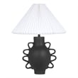 Hazza Black Pleated Table Lamp