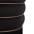 Lakka Black Velvet Ottoman