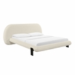 Ophelia Cream Faux Wool Queen Bed