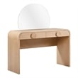 Moonrise Natural Ash 2-Drawer Vanity Desk