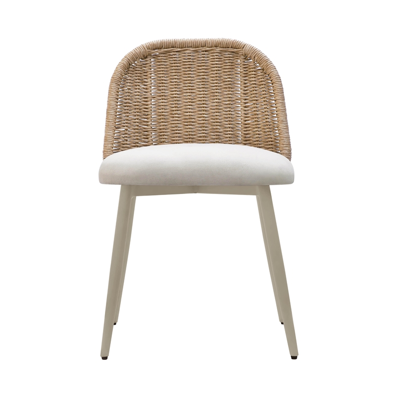 Alexa Cream Outdoor Dining Chair
