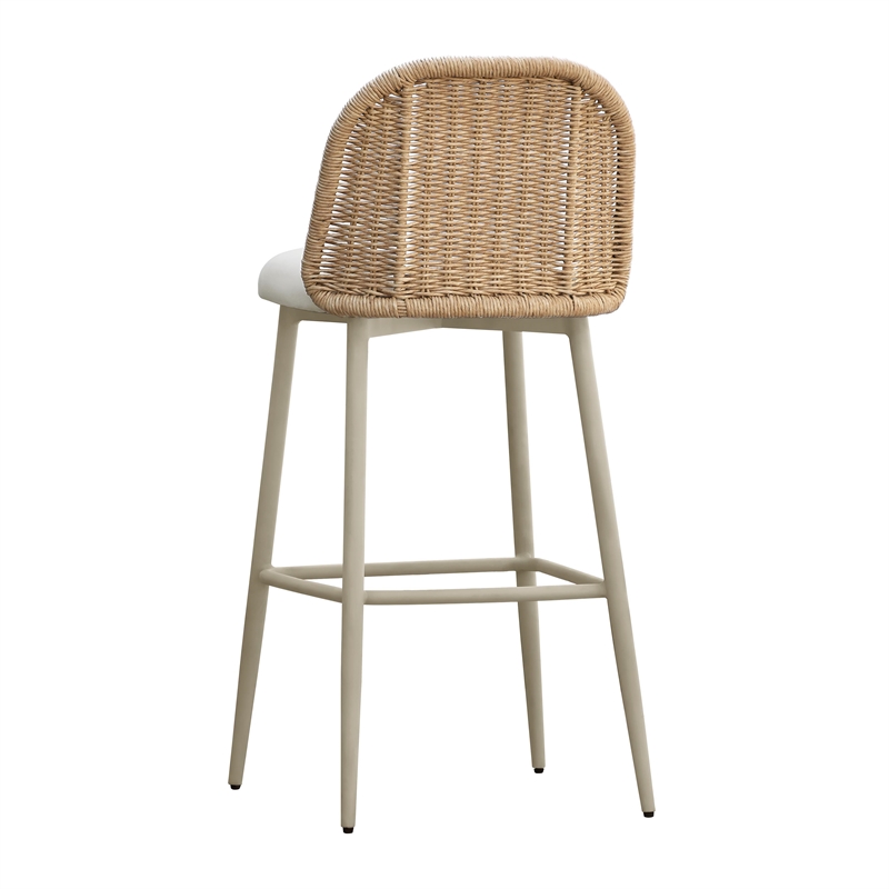Alexa Cream Outdoor Barstool