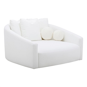 Hanim Cream Performance Fabric Daybed