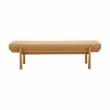 Julianna Sunflower Yellow Heavy Linen Bench