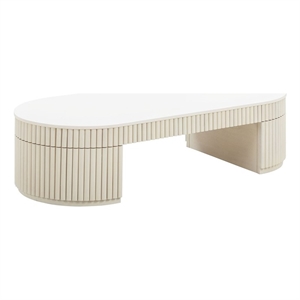 Bella Cream Oval Coffee Table