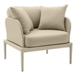 Kapri Taupe Outdoor Armchair