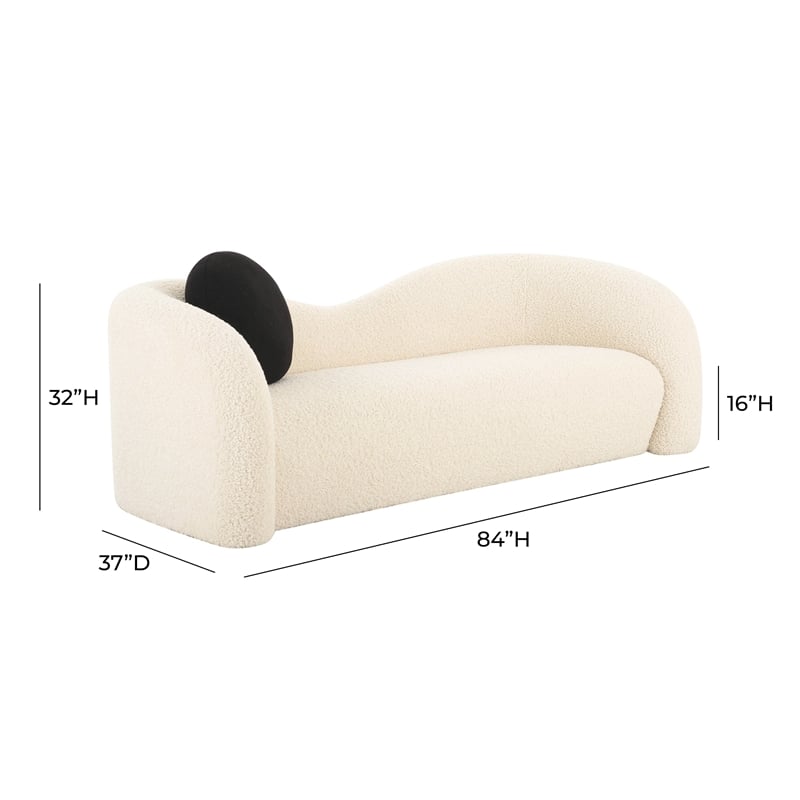 Leonie Beige Faux Shearling 84