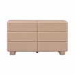 Tammy Taupe 6-Drawer Dresser