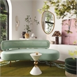 Tischa Mint Green Velvet Sofa