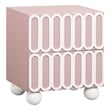 Tori Motif Mauve Nightstand