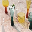 Flute White Champagne Glasses - Set of 4