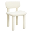 Elise Ivory White Velvet Dining Chair