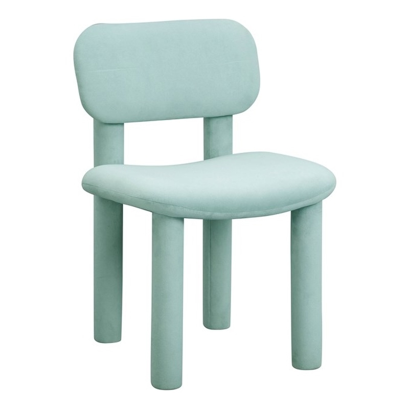 Elise Pale Blue Velvet Dining Chair
