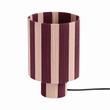 Guinevere Purple and Pink Striped Cotton Table Lamp