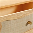 Grappa Natural Wood & Rattan Wavy Dresser