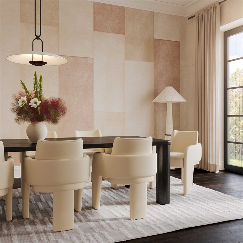 Faith White Boucle Table Lamp