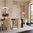 Faith White Boucle Table Lamp
