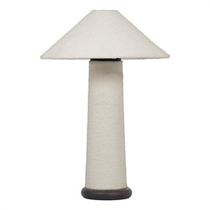 Faith White Boucle Table Lamp