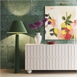 Graham Moss Green Velvet Floor Lamp