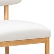 Bobbie Cream Recycled Fabric Dining Chair