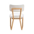 Bobbie Cream Recycled Fabric Dining Chair