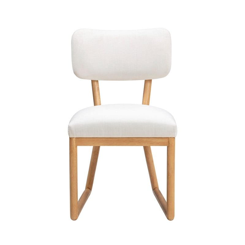 Bobbie Cream Recycled Fabric Dining Chair
