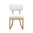 Bobbie Cream Recycled Fabric Dining Chair
