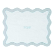 TOV Sea Blue Wavy Fabric Challah Cover