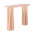 Titan Peach Rose Steel Glossy Console Table