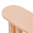 Titan Peach Rose Steel Glossy Console Table