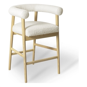 Spara Cream Boucle Counter Stool