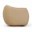 Judy Honey Brown Boucle Swivel Chair